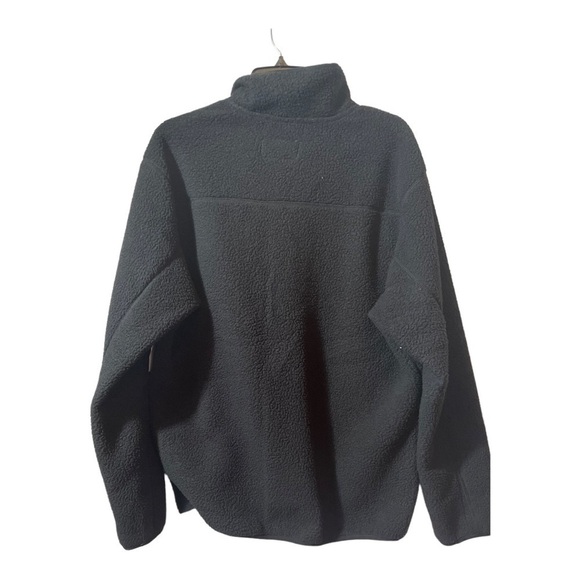Slate & STONE Snap Front Fleece Pullover in black - Picture 6 of 15
